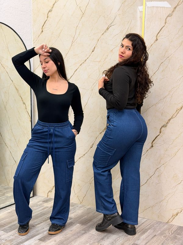 Pantalon cargo forrado