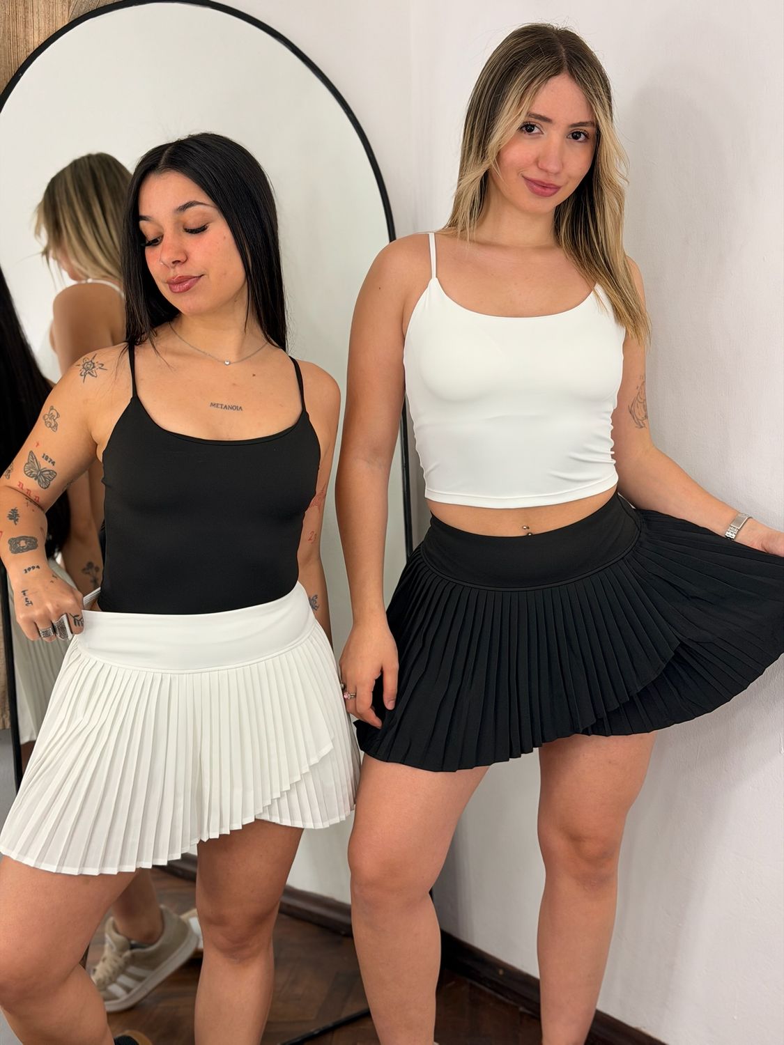 Pollera short deportiva