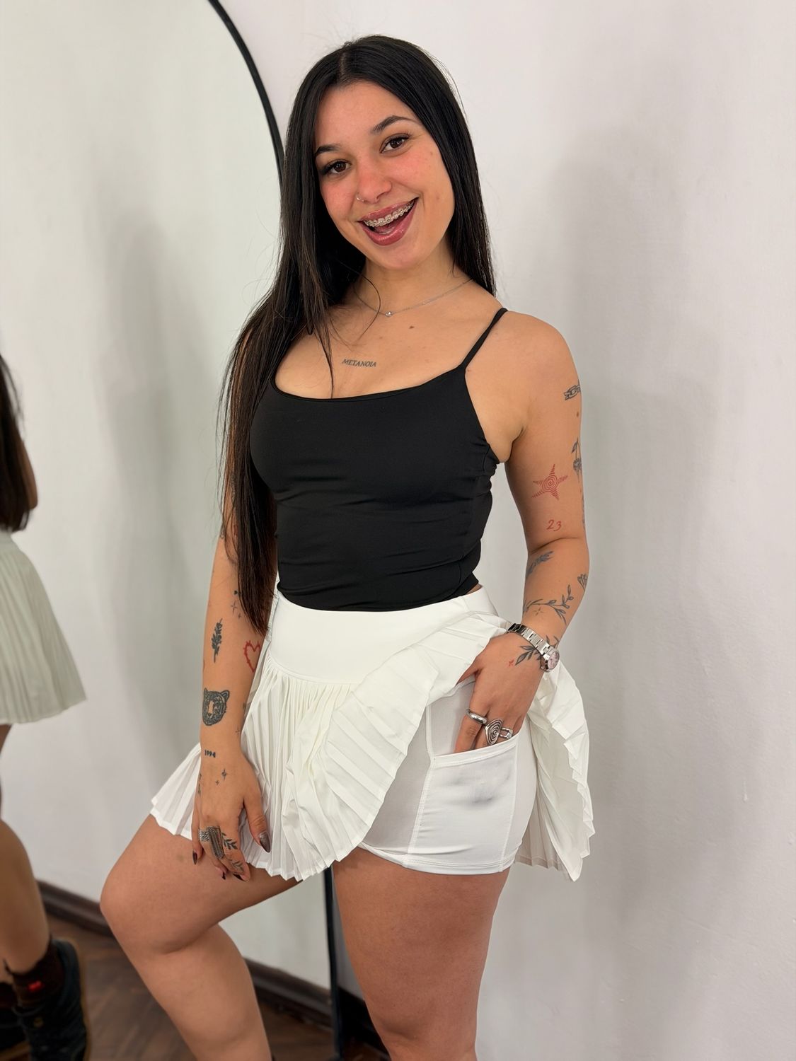 Pollera short deportiva