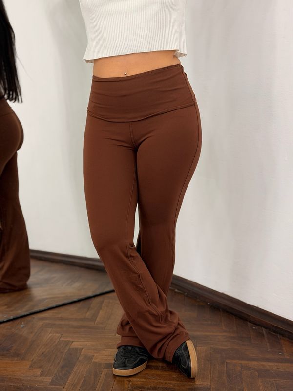 Calza oxford deportiva de cintura alta