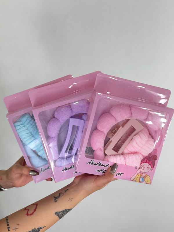 Set de diademas y coleros para el cabello
