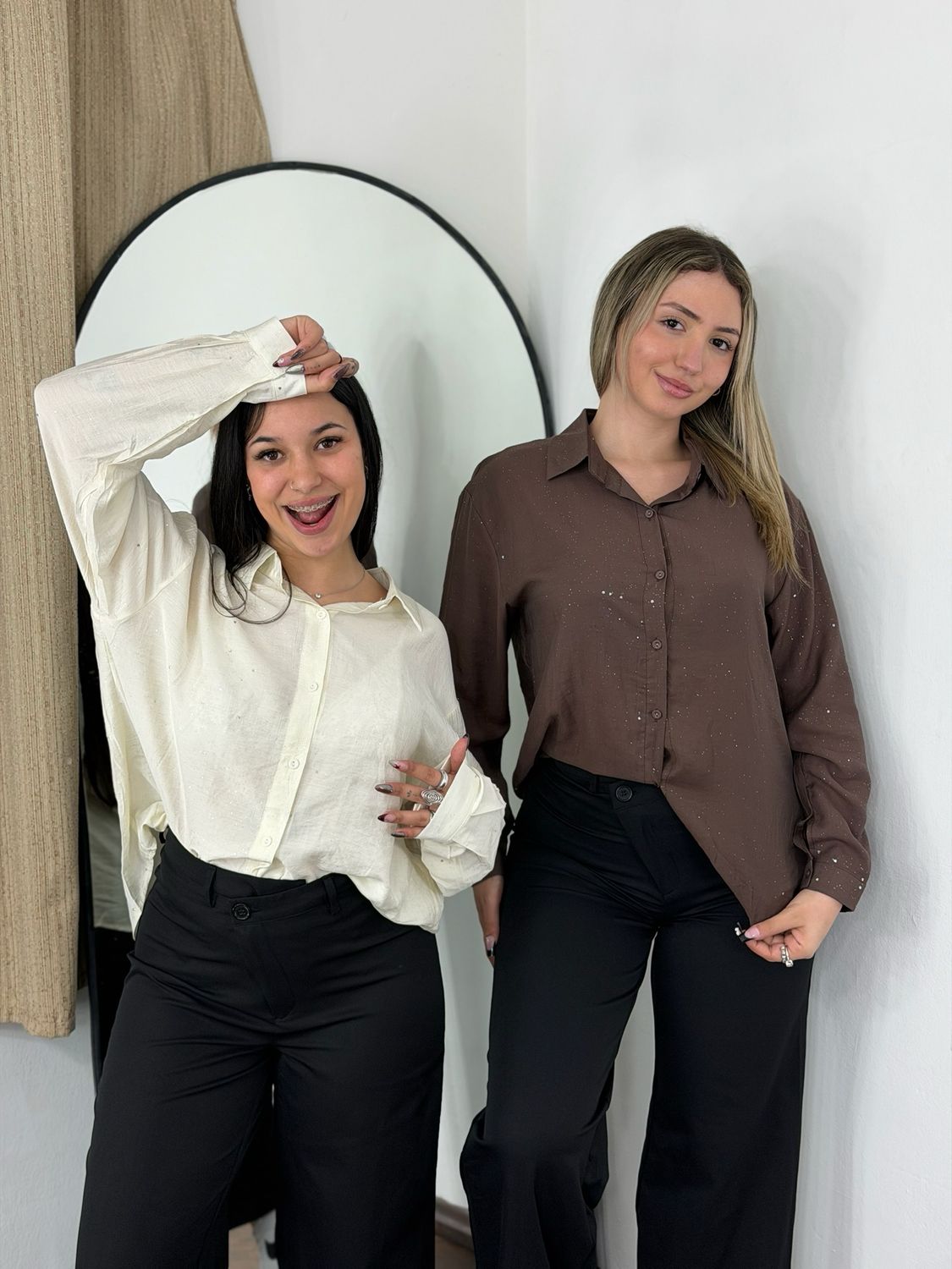 Camisa con brillos