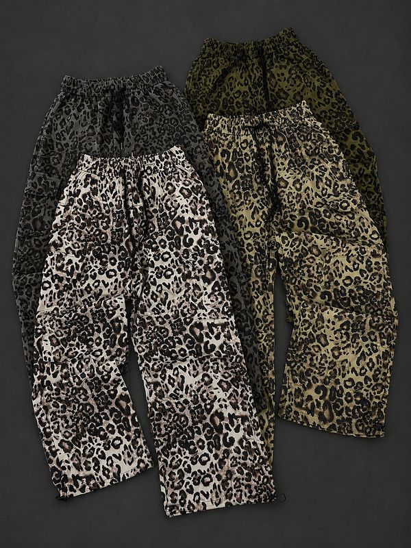 Pantalon cargo animal print