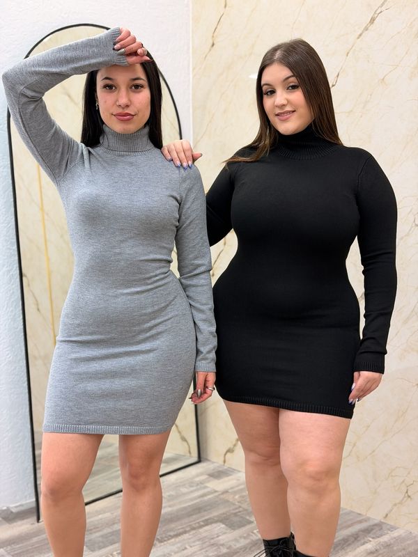 Vestido de hilo mangas largas