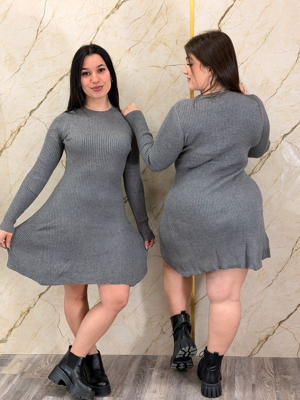 Vestido de hilo mangas largas