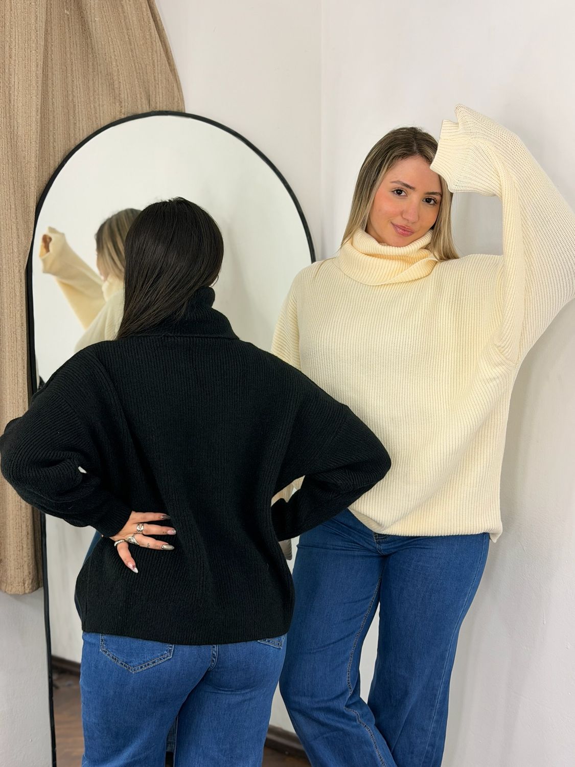 Polera de hilo oversize