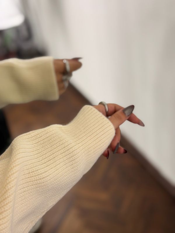 Polera de hilo oversize