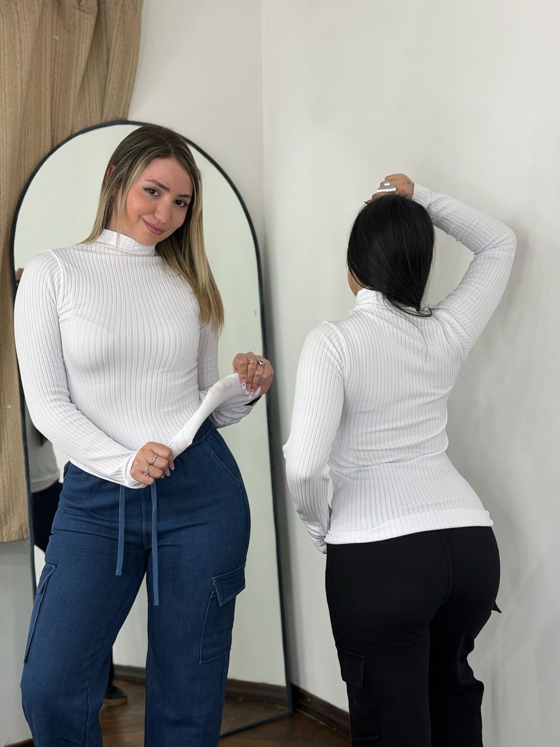 Polera termica morley blanca por mayor ($190 c/u paquete minimo de 12 unidades)