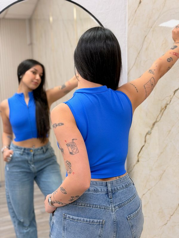 Musculosa con cierre