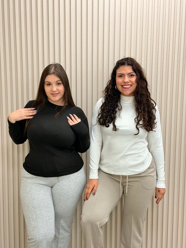 Polera basico afelpada