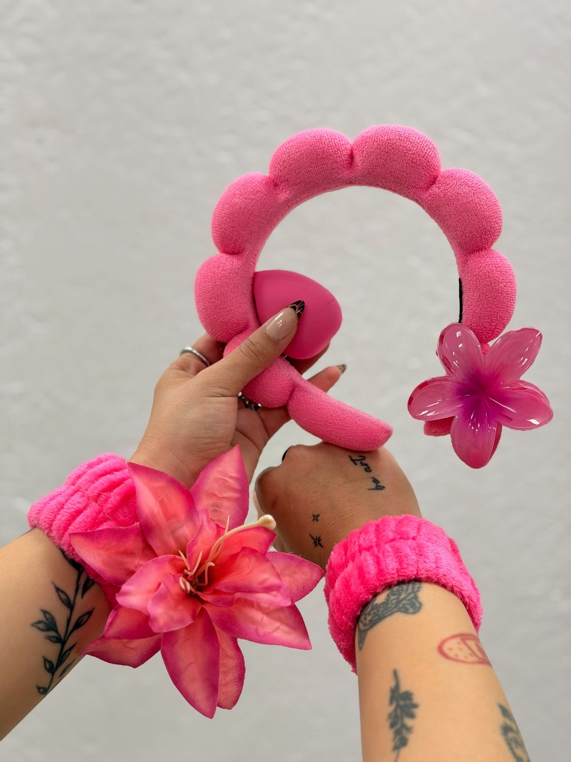 Set de diadema,vincha y pinza