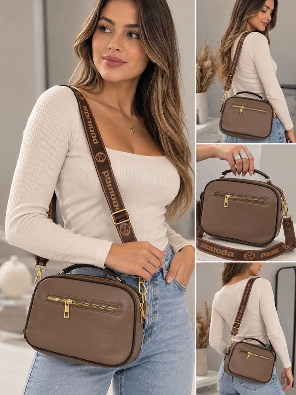 Cartera bandolera de ecocuero