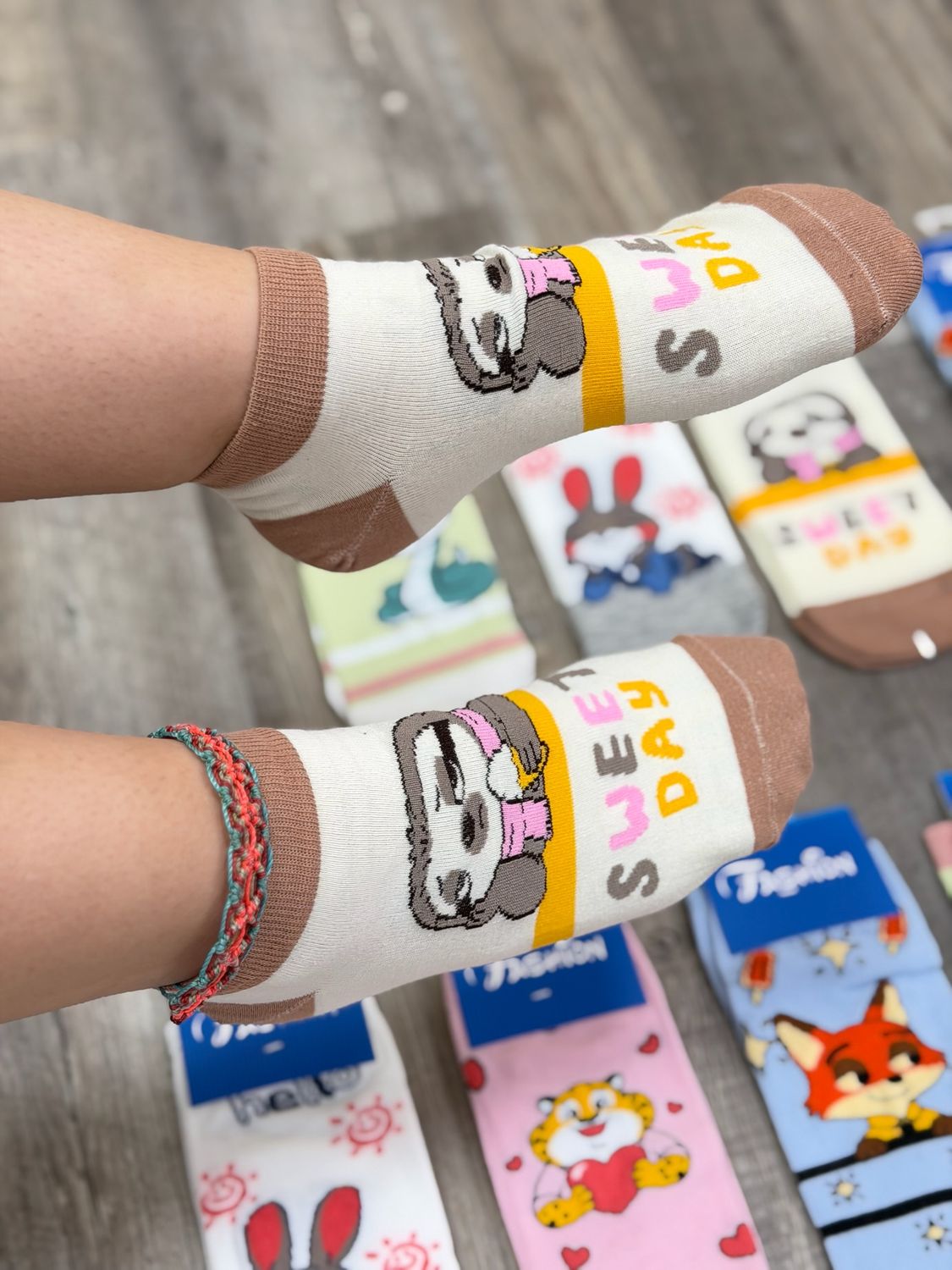 Paquete de 10 pares de soquetes animados