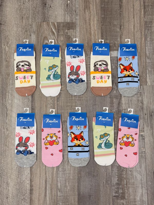 Paquete de 10 pares de soquetes animados