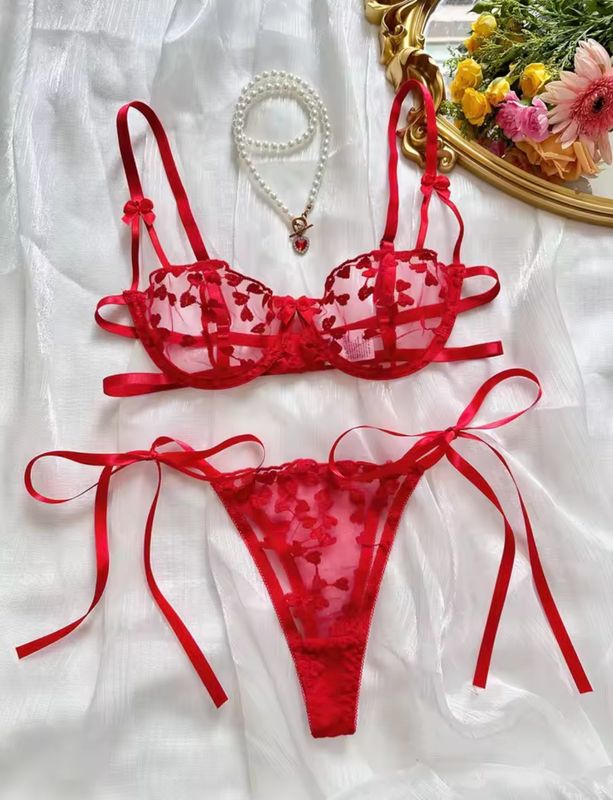 Conjunto de lenceria con encaje