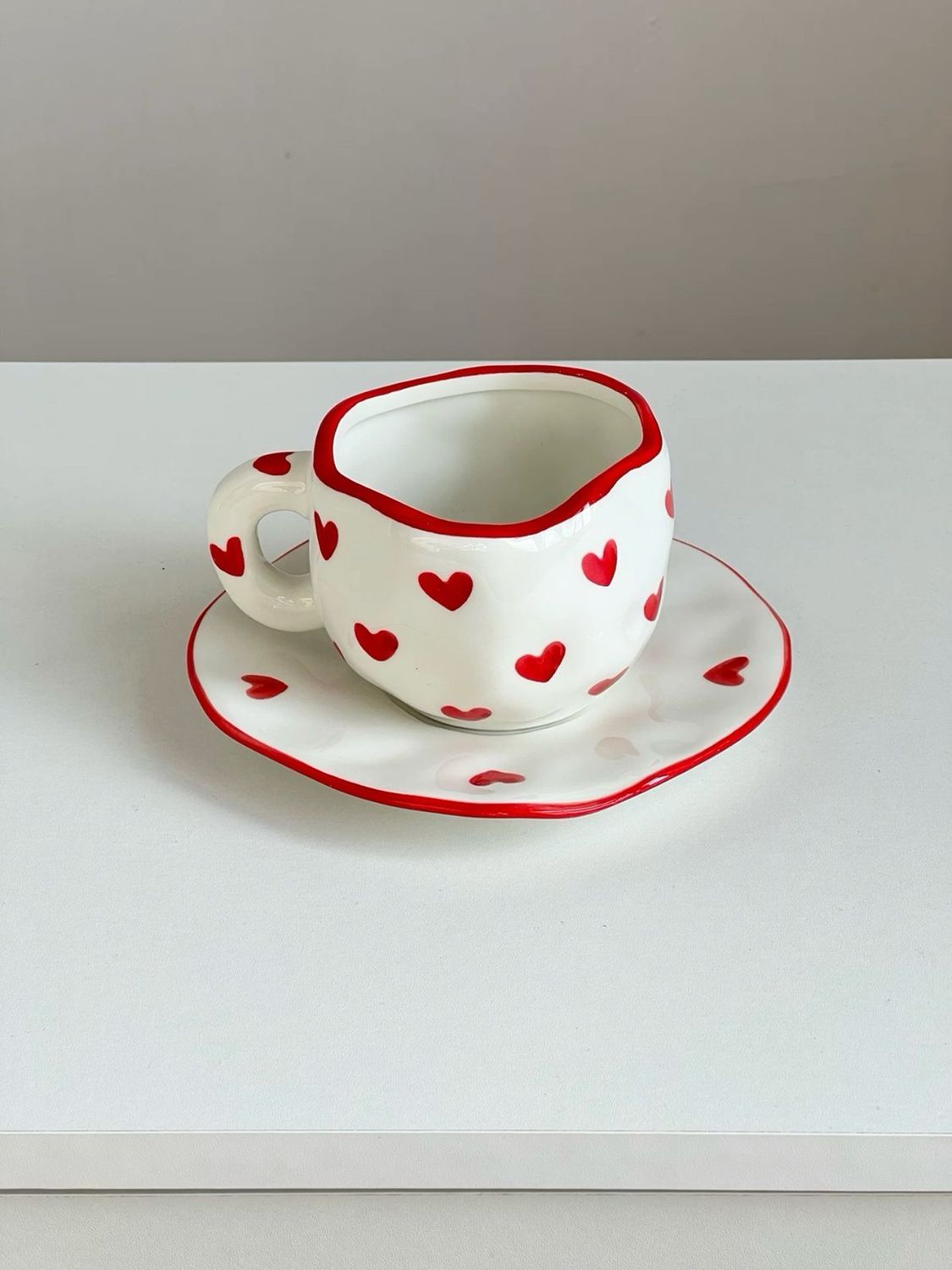 Taza de ceramica corazon Taza de ceramica corazon