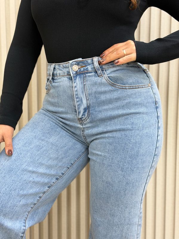 Jeans ancho elastizado