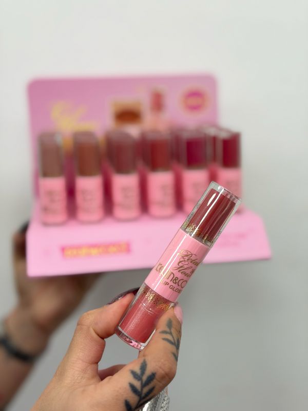 Labial 2 en 1 con gloss y Labial Mate