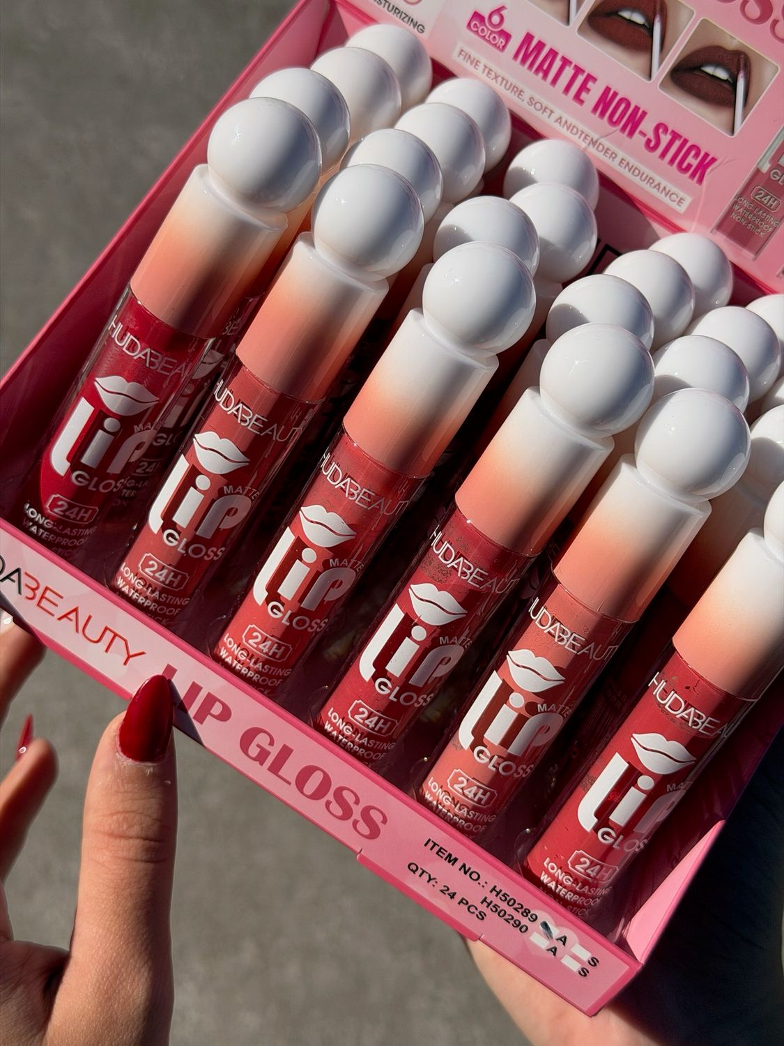Labial gloss matte x mayor ($120 c/u paquete minimo de 24 unidades)