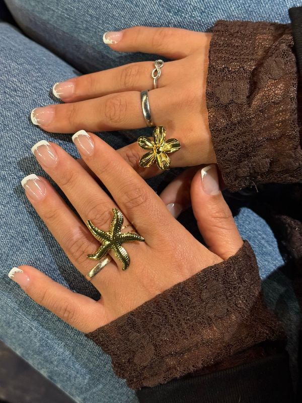 Anillo dorado de acero por mayor ($50 c/u paquete mínimo de 12 unidades)