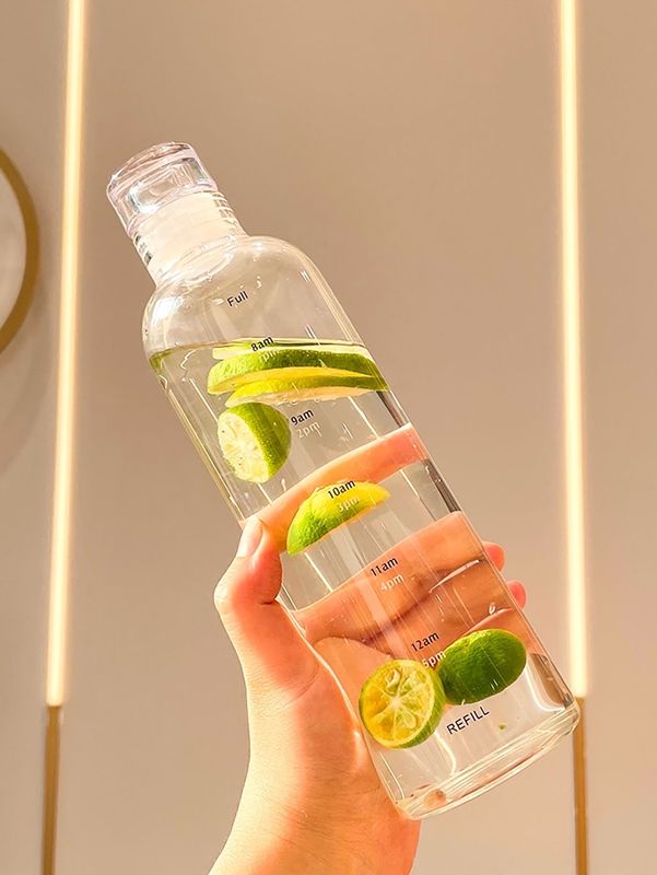 Botella de plastico transparente de 900ml