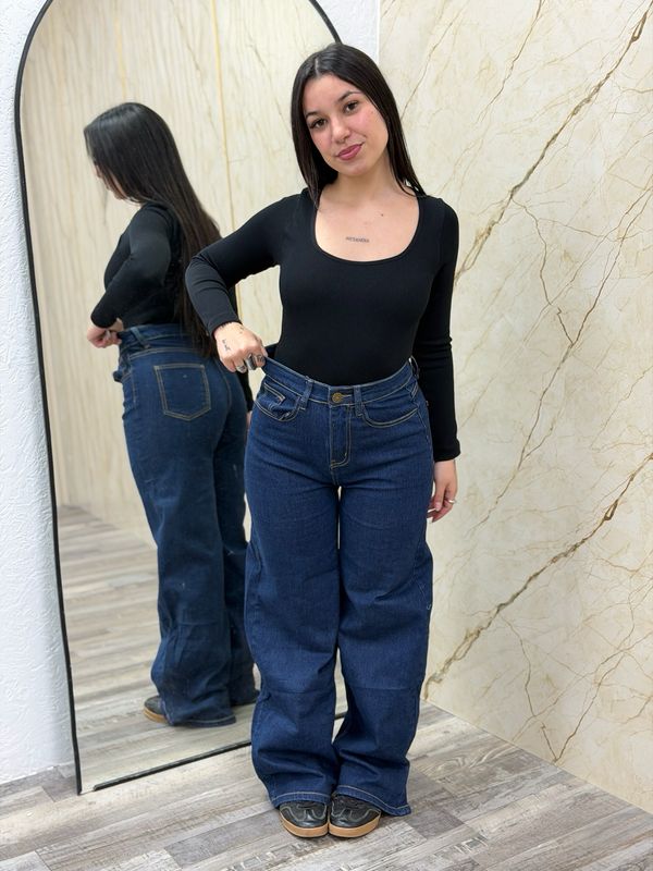 Jean ancho elastizado