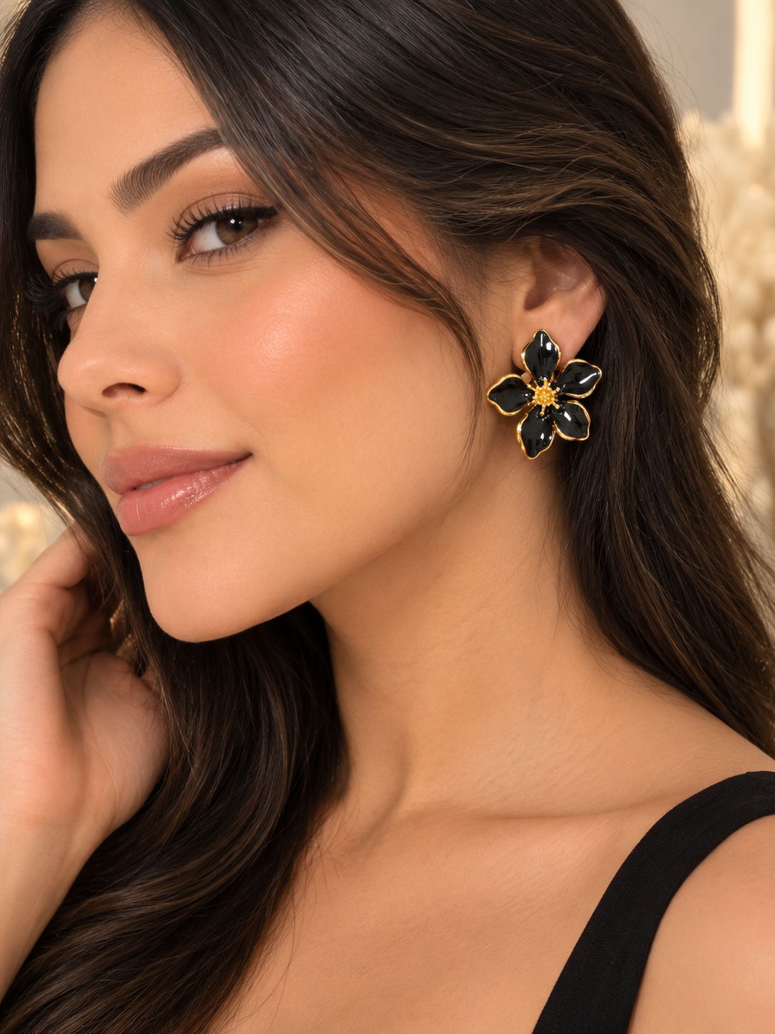 Caravana de flor por mayor ($90 c/u paquete minimo  de 12 unidades)