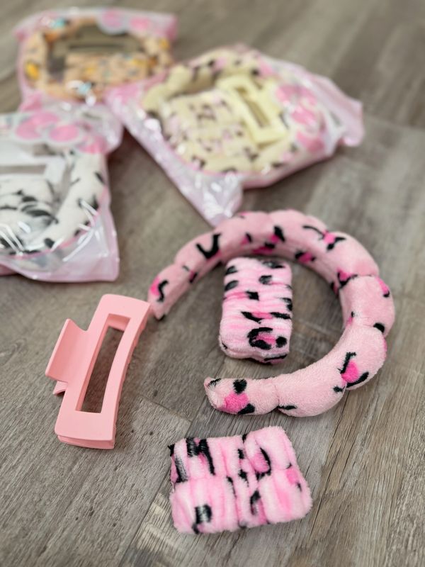 Set de diadema, vincha y pinza por mayor ($190 c/u paquete de 12 unidades)