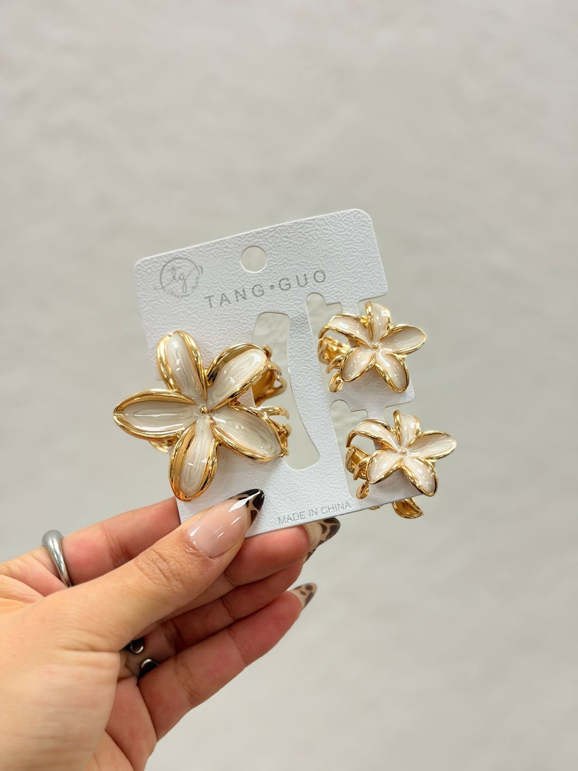 Set de pinza de flor por mayor ($140 c/u paquete de 12 unidades)