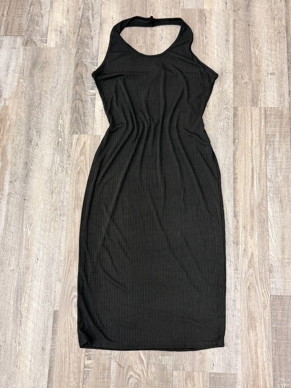 Vestido largo playero negro