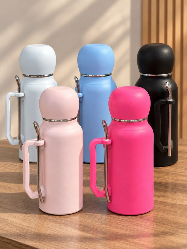 Termo de mate con bombilla