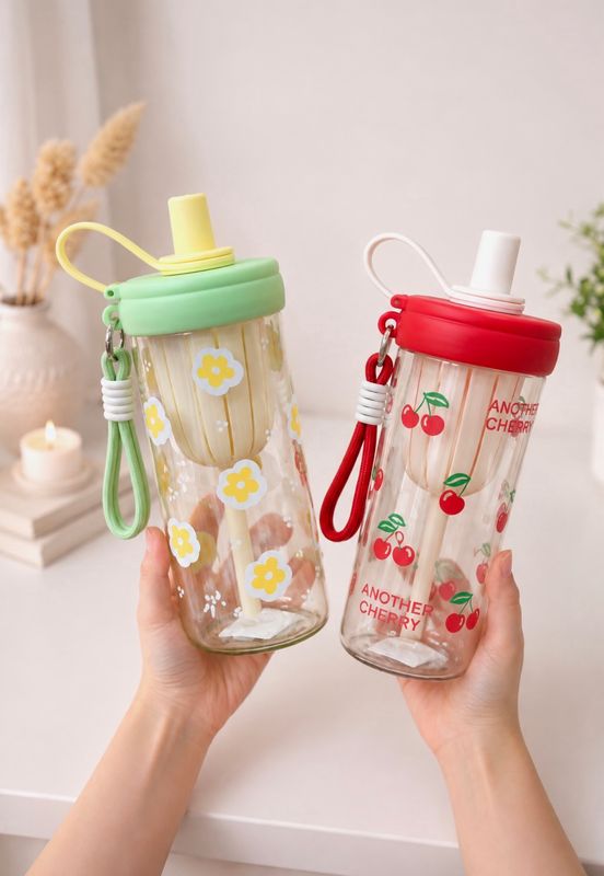 Vaso plastico con sorbito 500ML