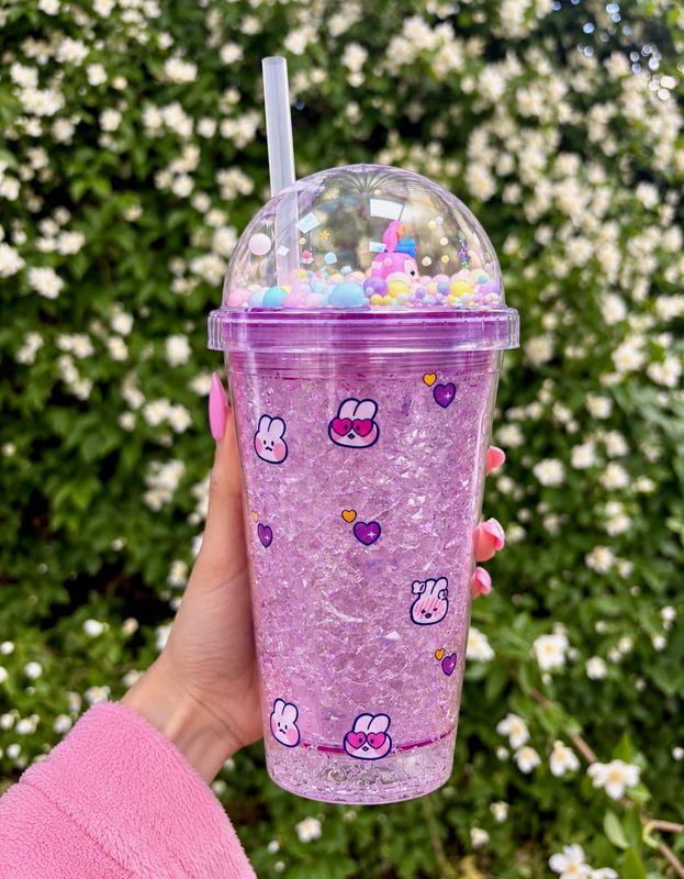 Vaso plastico con sorbito