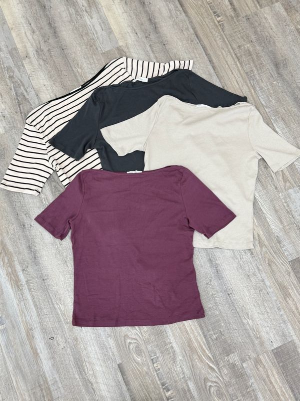 Remera basica mangas cortas