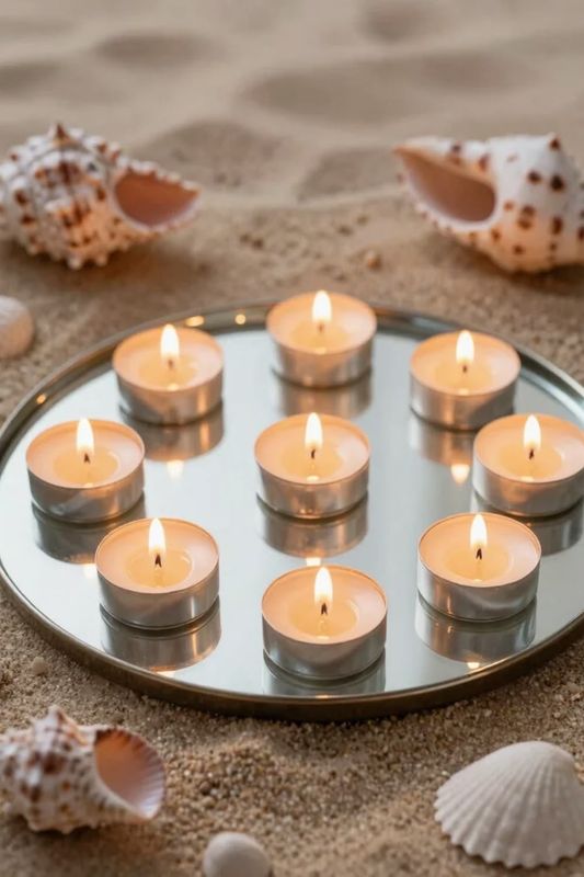 Caja de 50 velas redondas