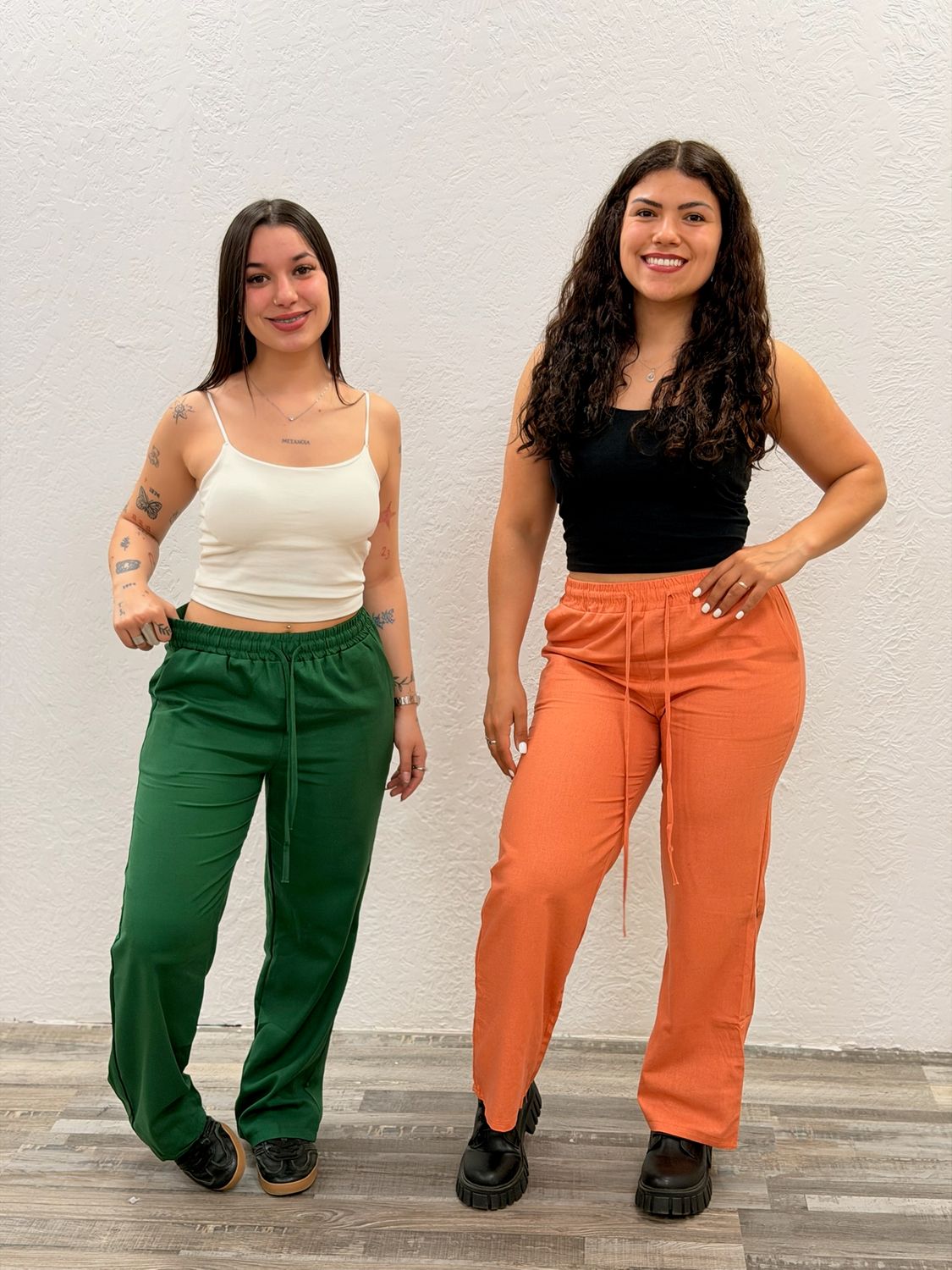 Pantalon de lino con bolsillos