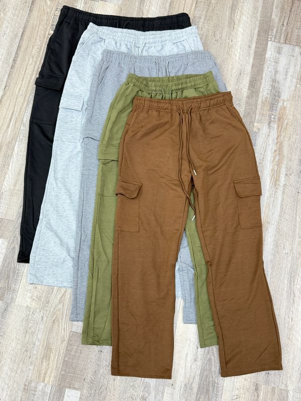 Pantalon deportivo recto cargo