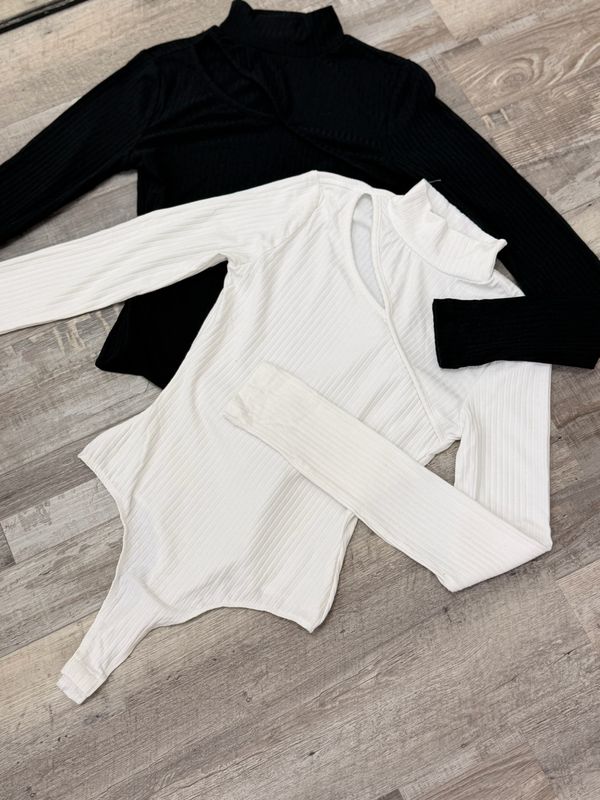 Body polera mangas largas