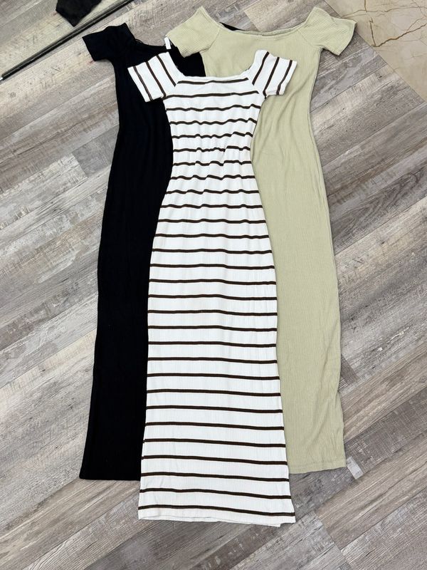 Vestido largo con tajo
