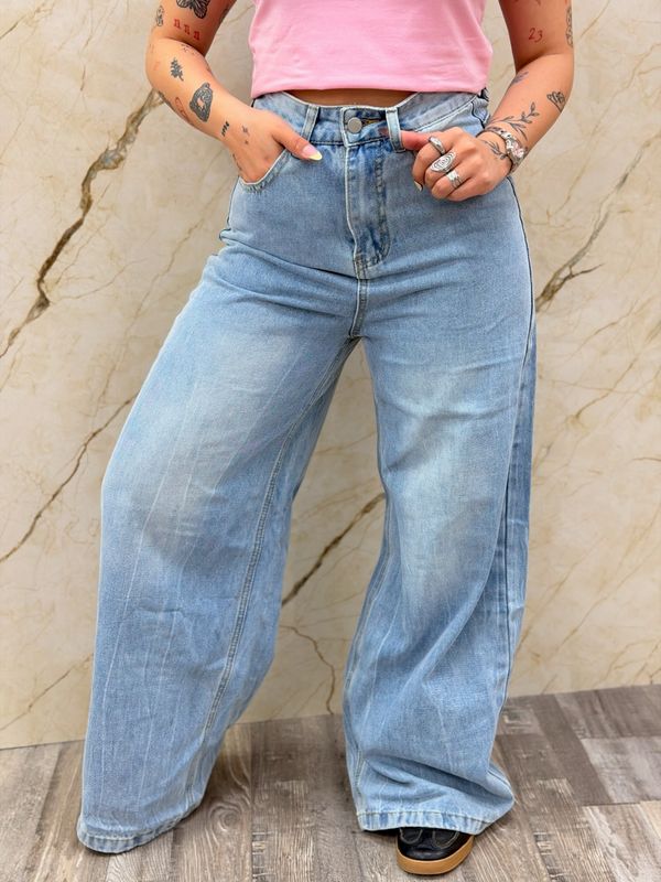 Jean ancho con degrade