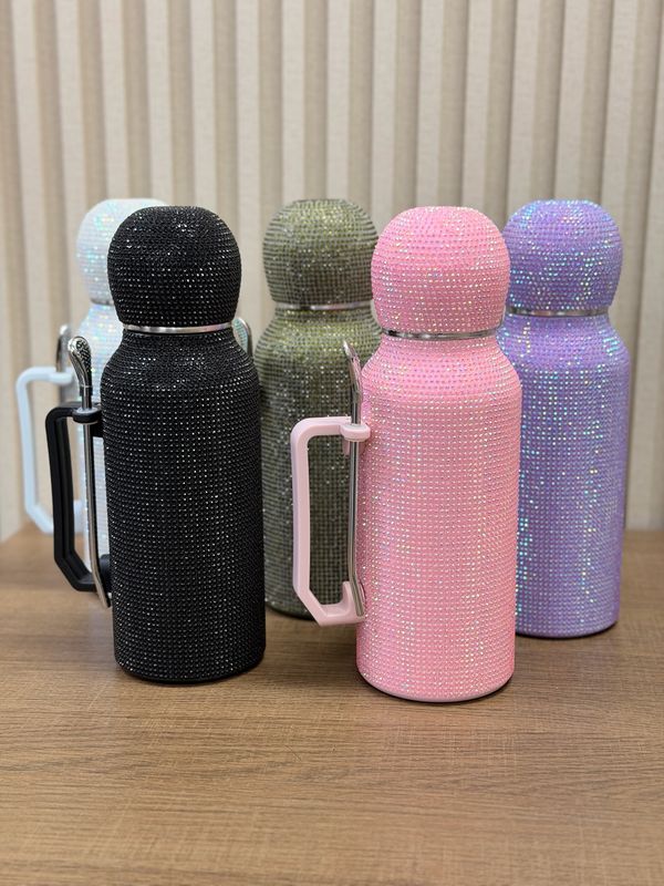 Termo de mate lurex con bombilla de 1300ml por mayor ($790 c/u paquete de 12 unidades)