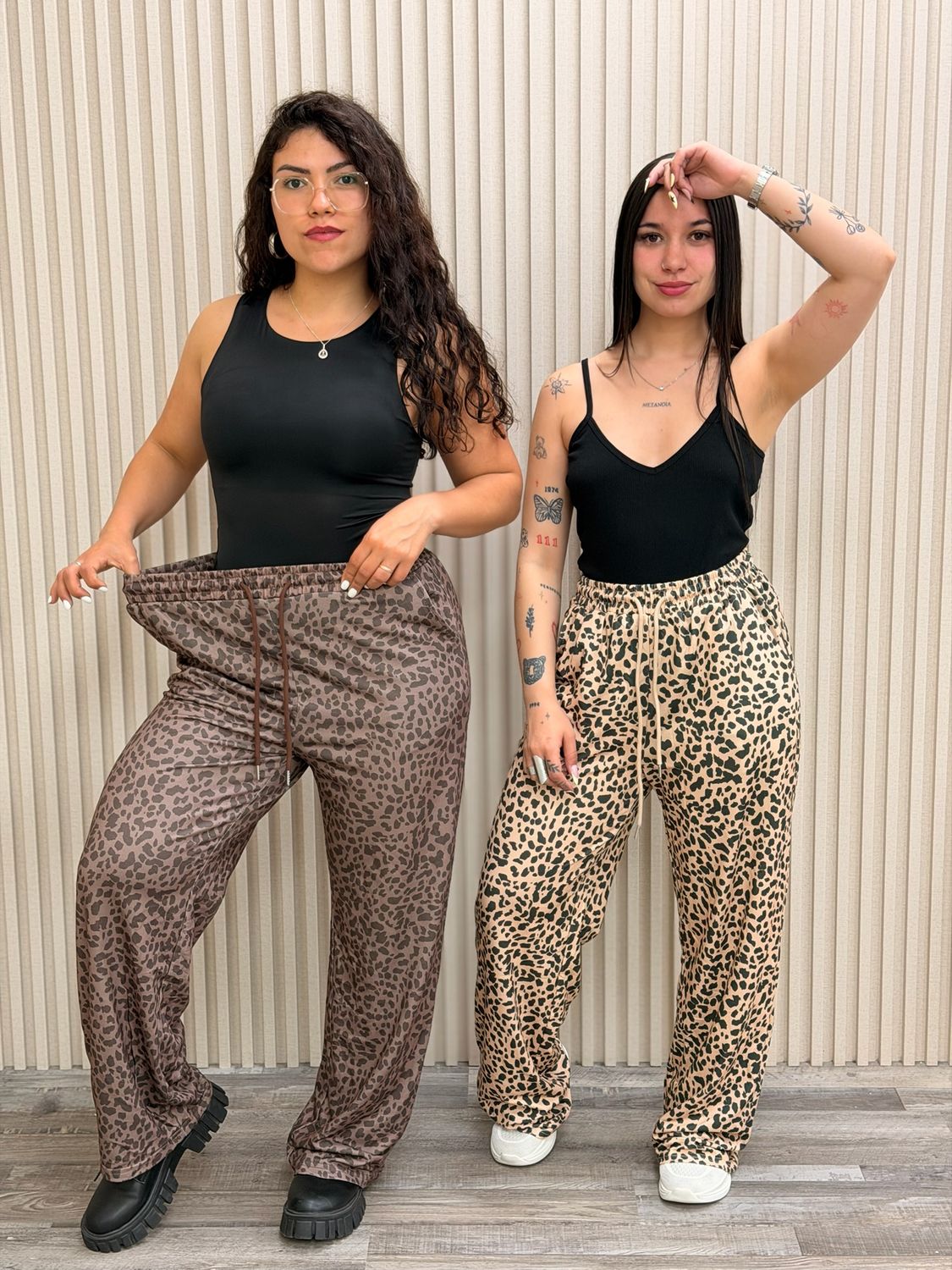 Palazo animal print por mayor ($290 c/u paquete de 12 unidades)