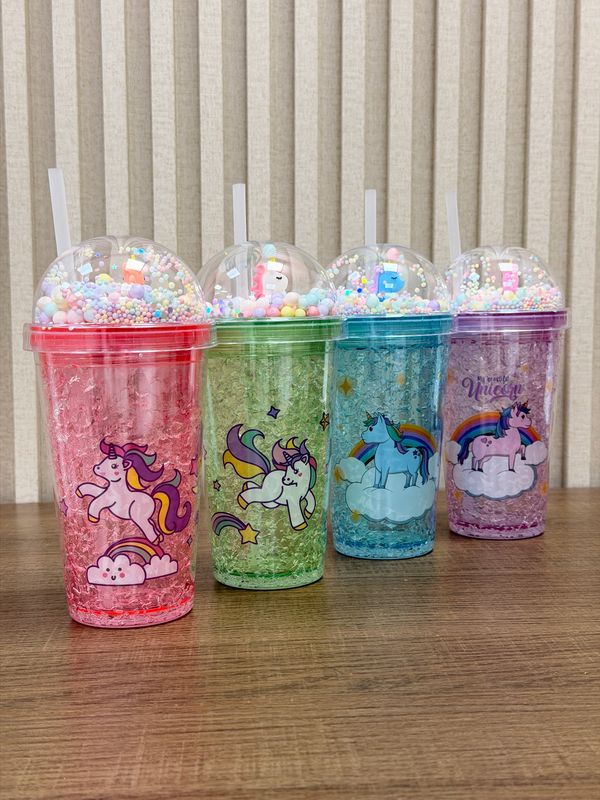 Vaso plastico con sorbito  por mayor ($150 c/u paquete de 12 unidades)
