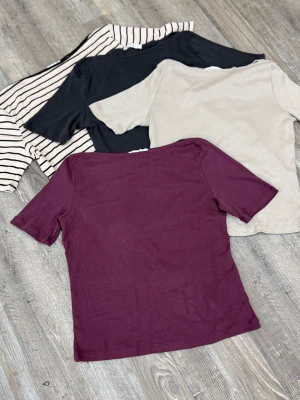 Remera basica mangas cortas por mayor ($190 c/u paquete de 12 unidades)