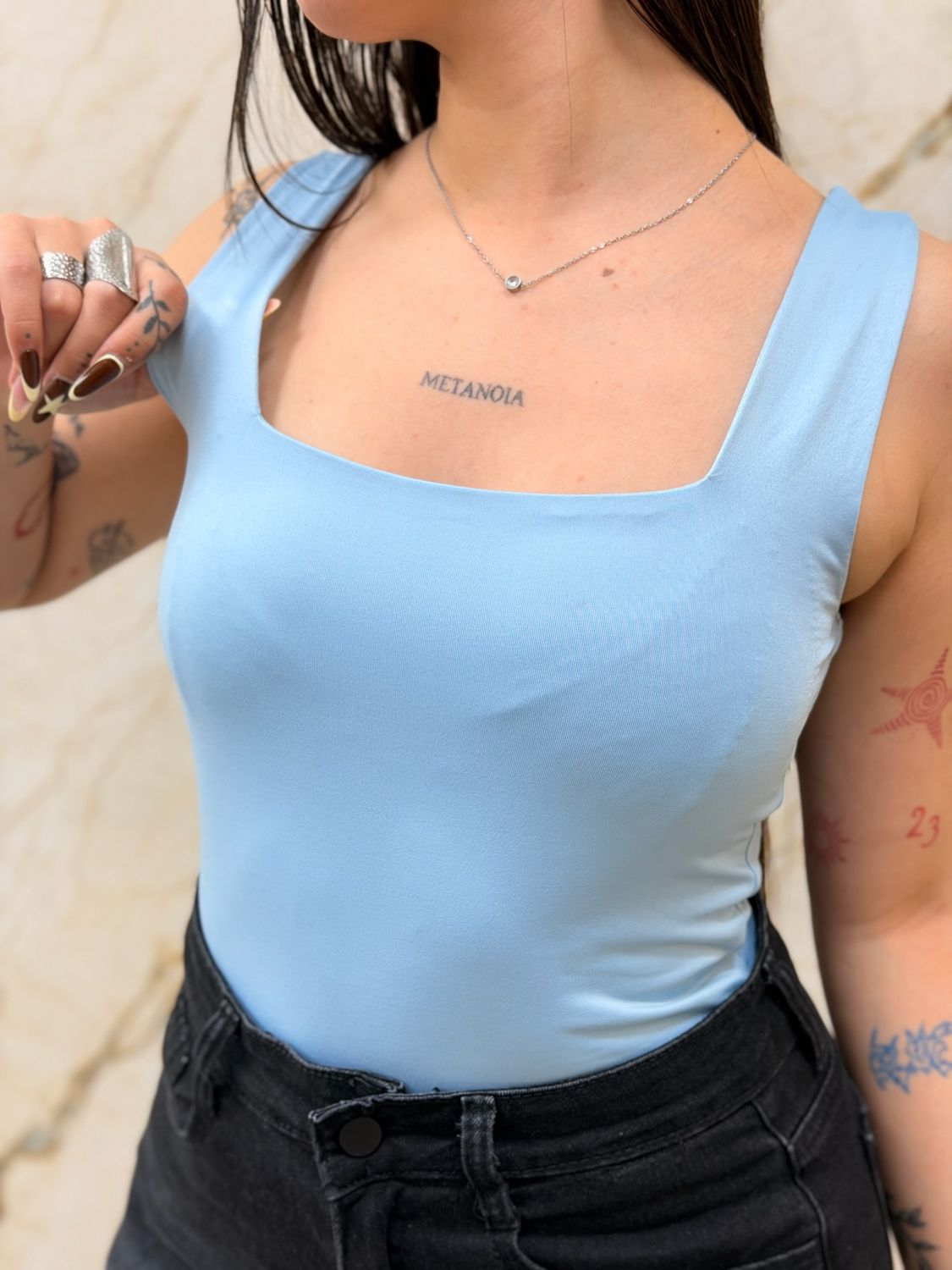 Body escote cuadrado por mayor ($290 c/u paquete de 12 unidades)
