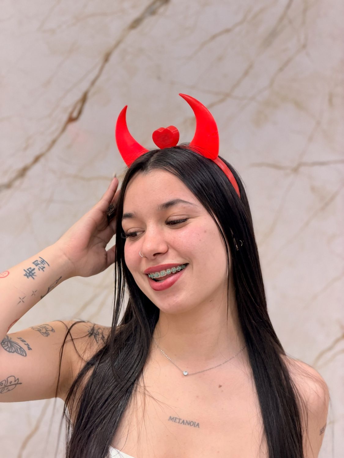 Vincha de diablito con luz