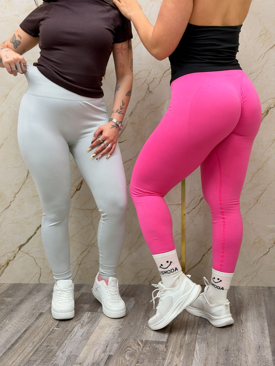 Calza skinny con pusk up