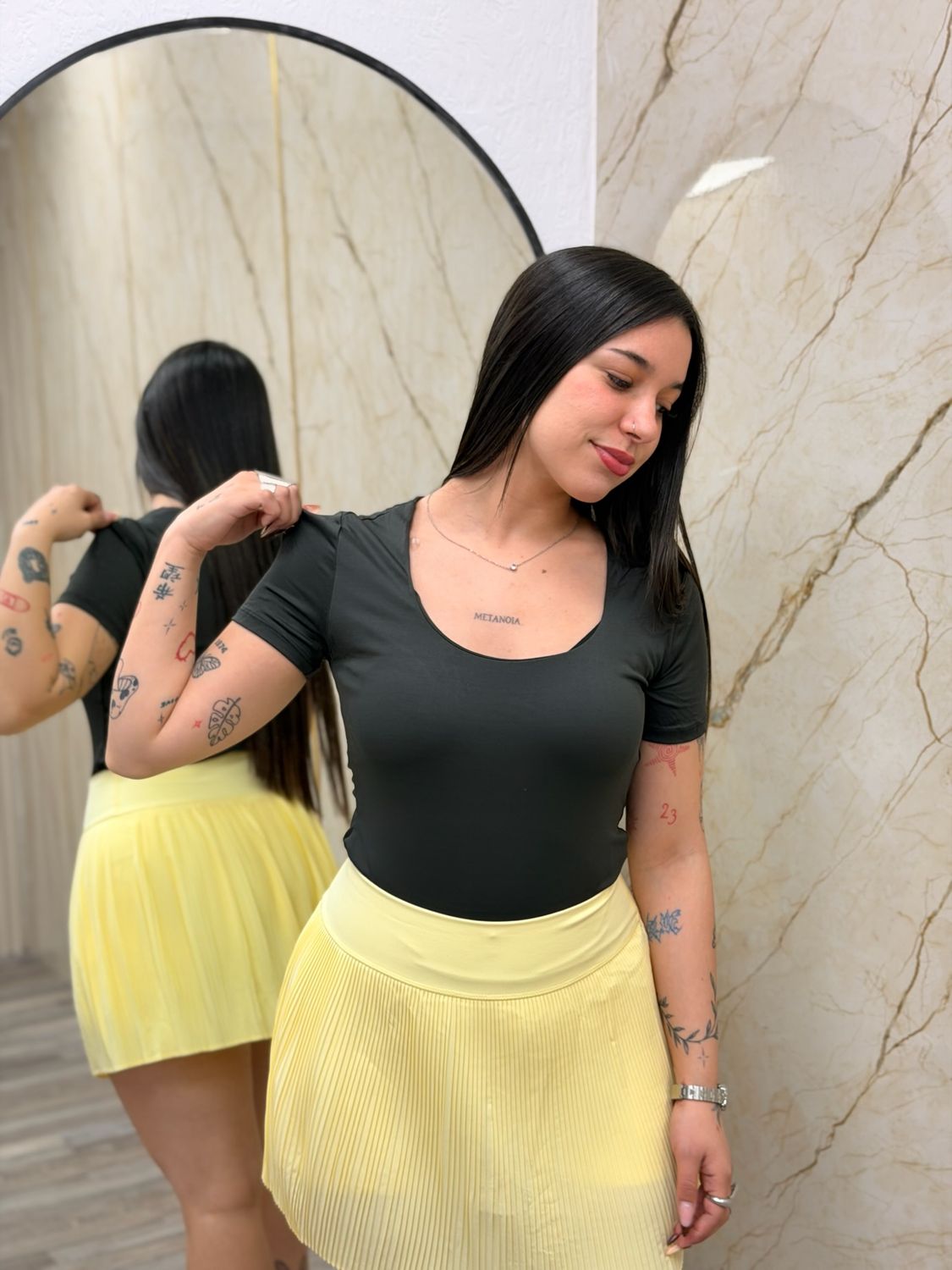 Body escote cuadrado
