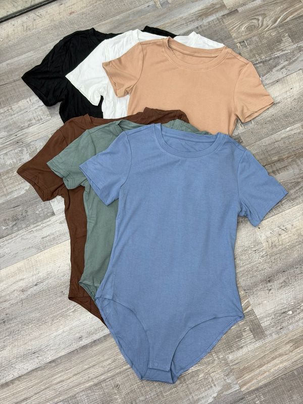 Body remera mangas cortas
