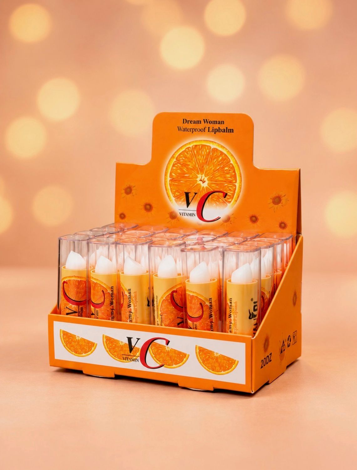 Balsamo labial en barra de vitamina C